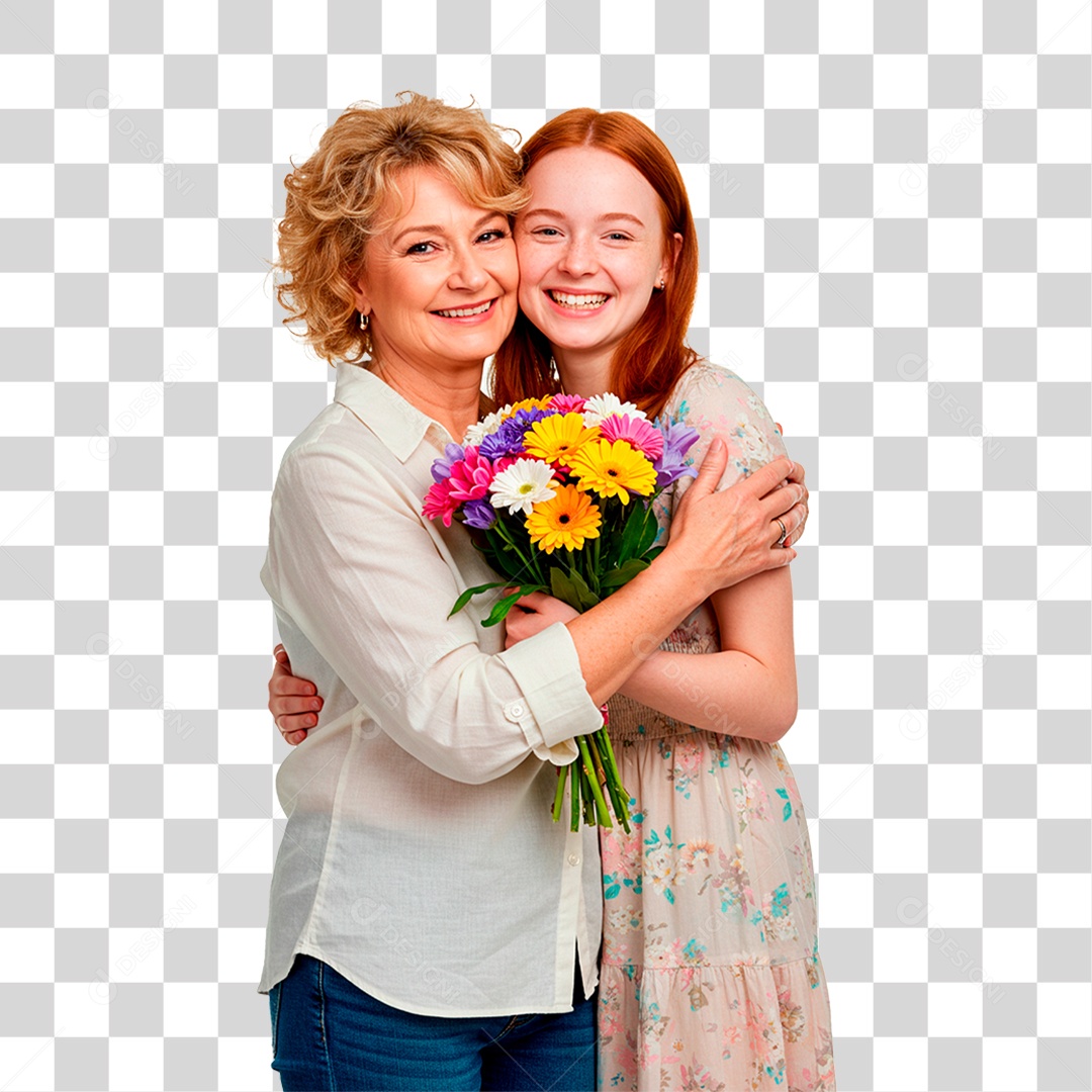 Mãe e Filha PNG Transparente