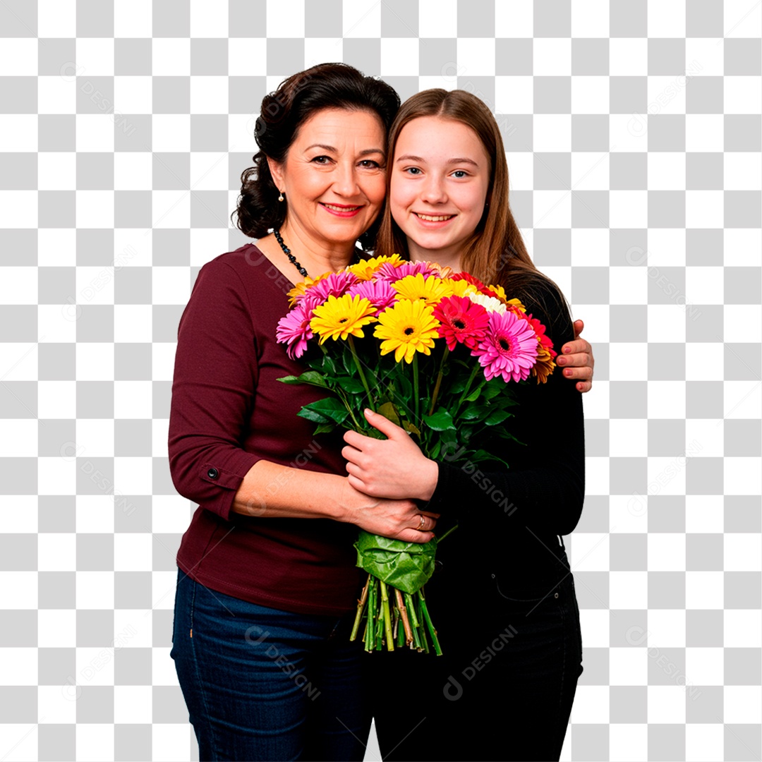 Mãe e Filha PNG Transparente