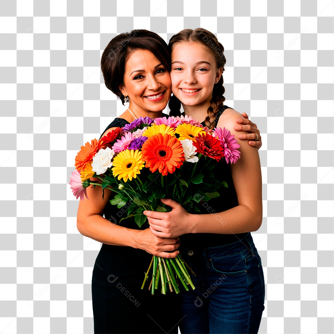 Mãe e Filha PNG Transparente