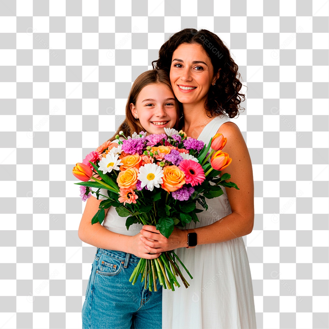 Mãe e Filha PNG Transparente