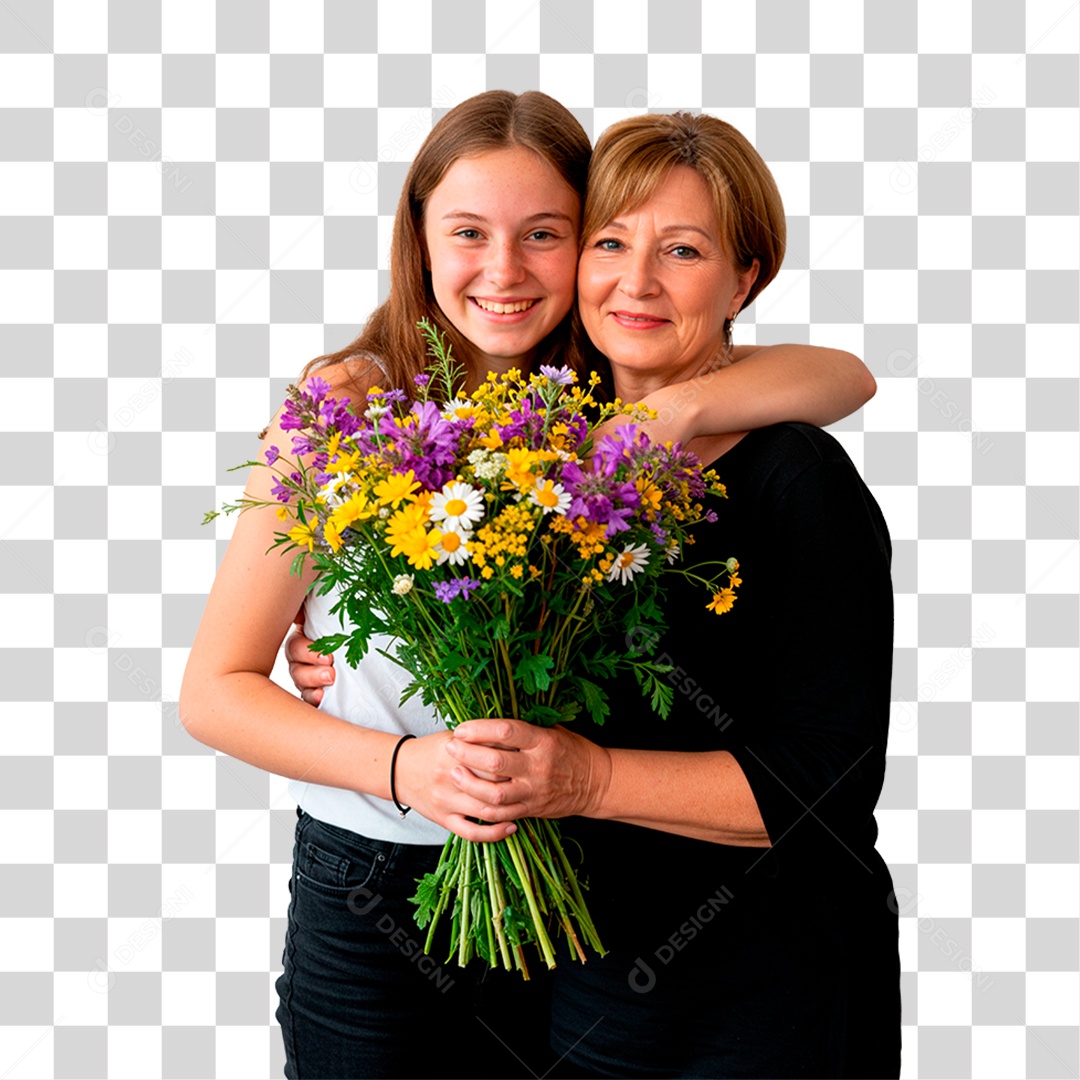 Mãe e Filha PNG Transparente