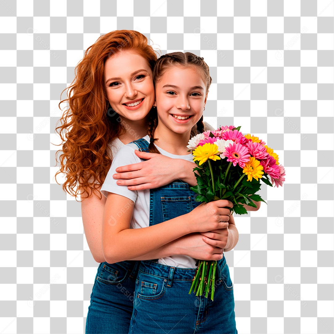 Mãe e Filha PNG Transparente