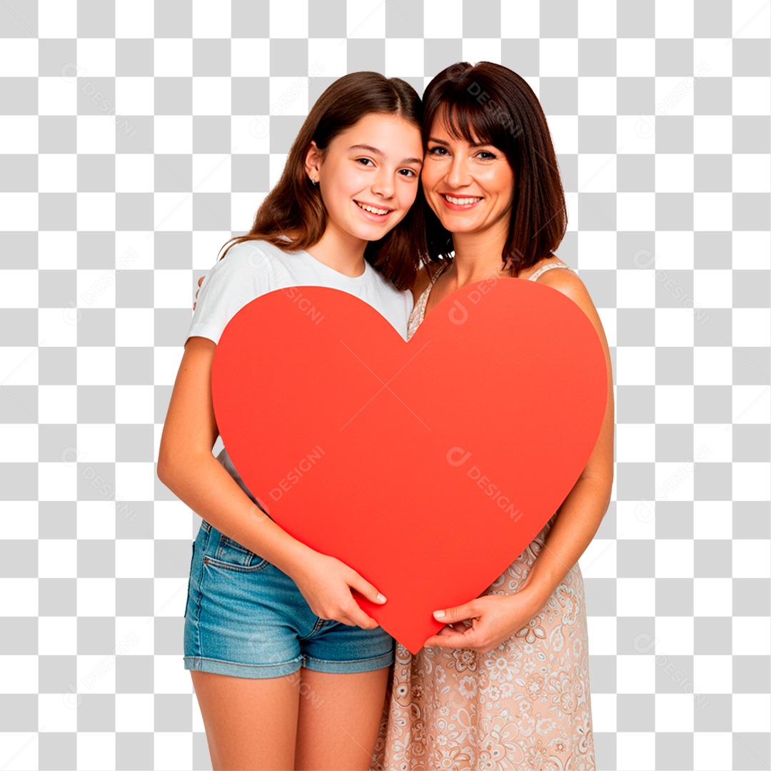 Mãe e Filha PNG Transparente