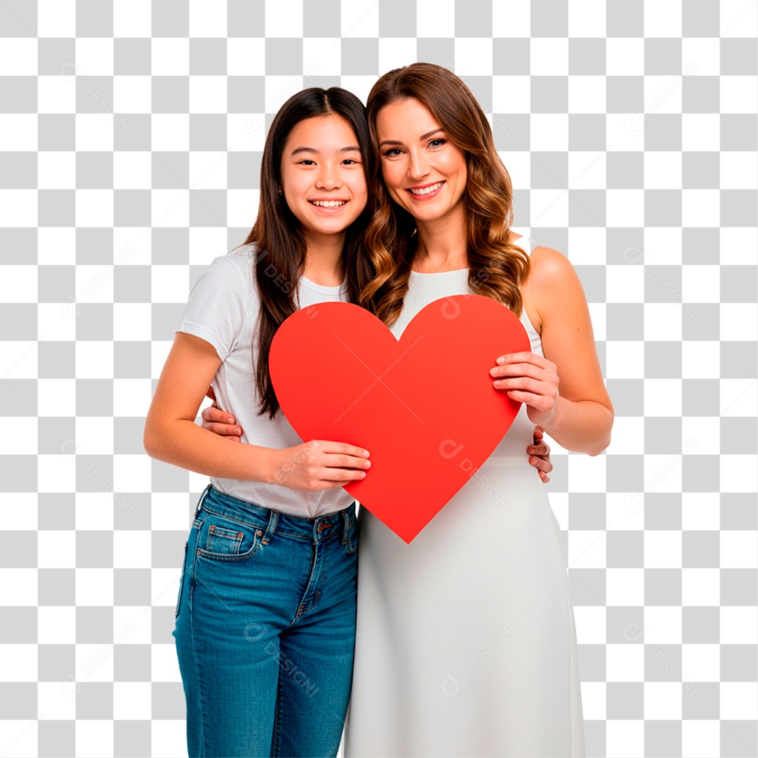 Mãe e Filha PNG Transparente