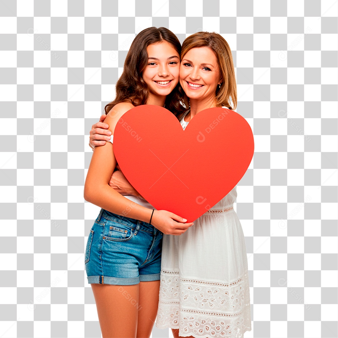 Mãe e Filha PNG Transparente