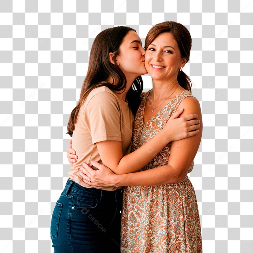 Mãe e Filha PNG Transparente
