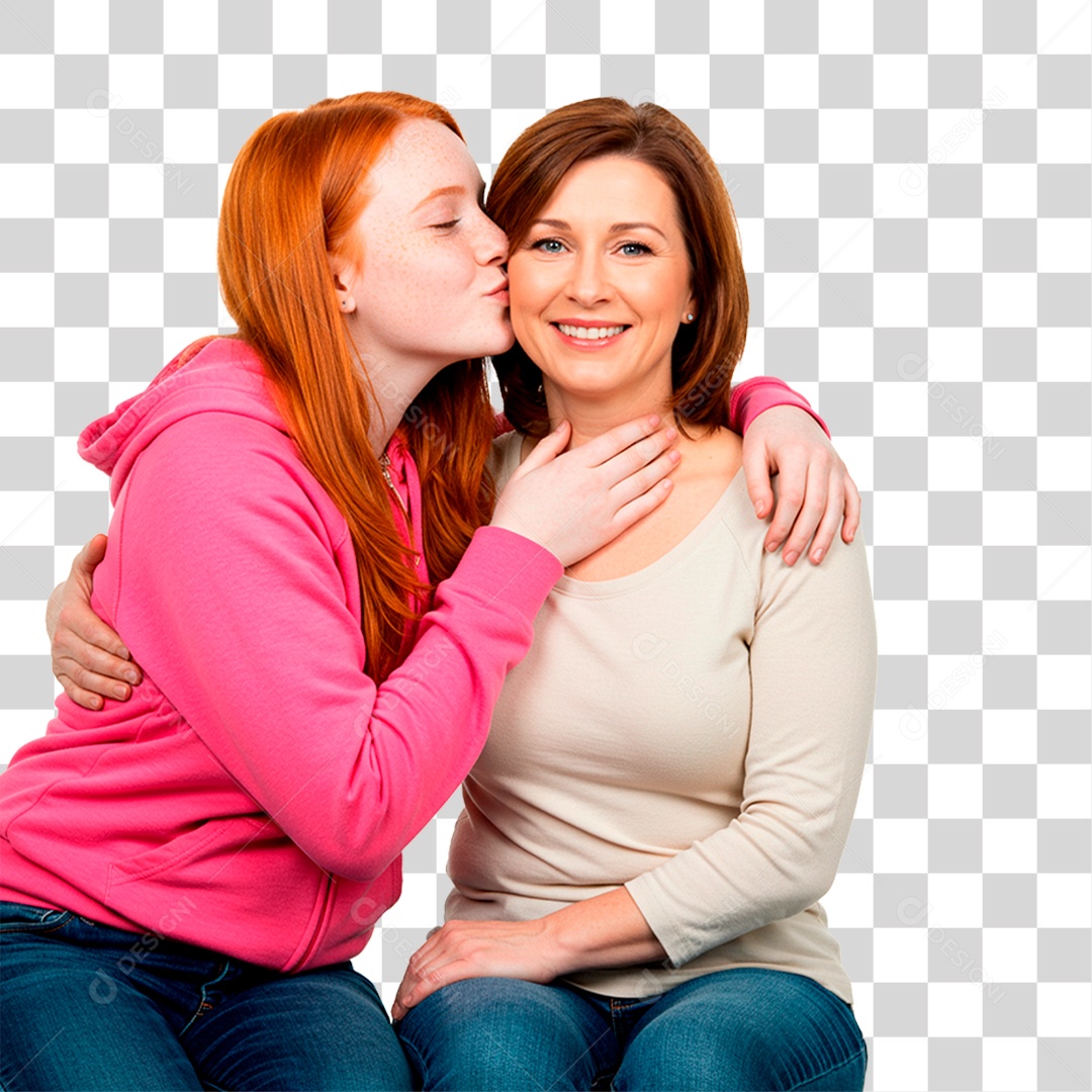Mãe e Filha PNG Transparente