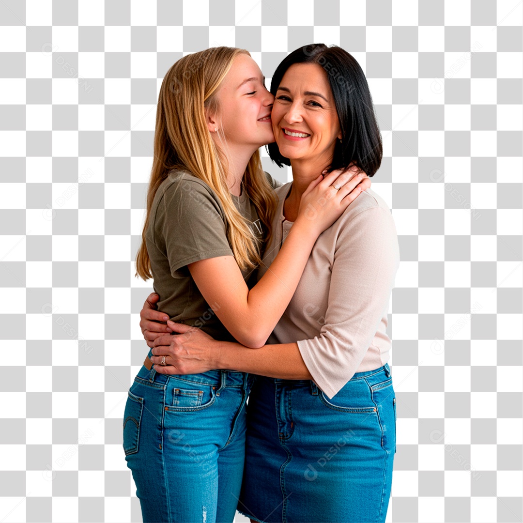Mãe e Filha PNG Transparente