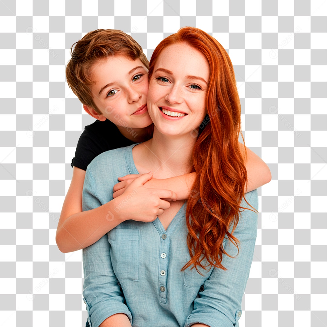 Mãe e Filho PNG Transparente