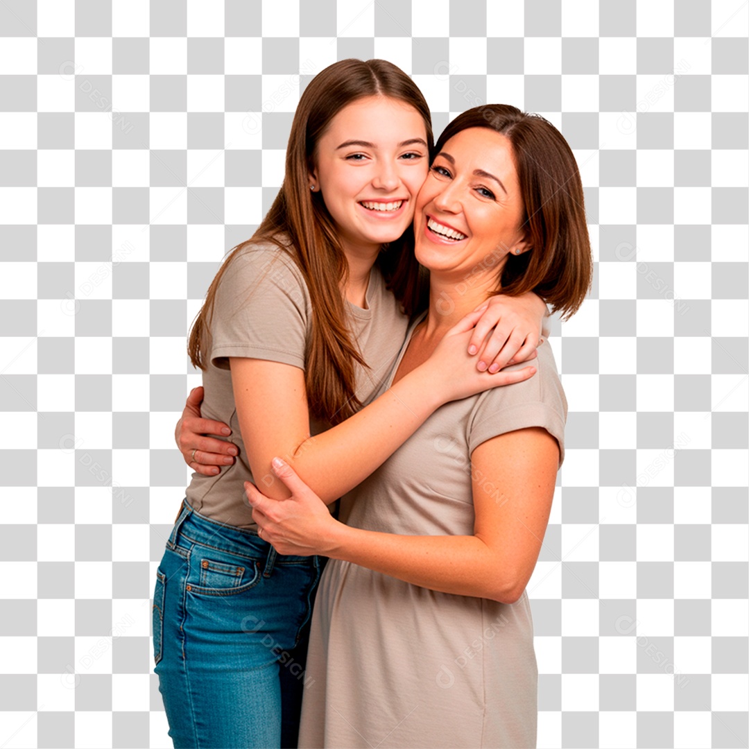 Mãe e Filha PNG Transparente