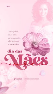 Story Feliz Dia das Mães 11 de Maio Social Media PSD Editável
