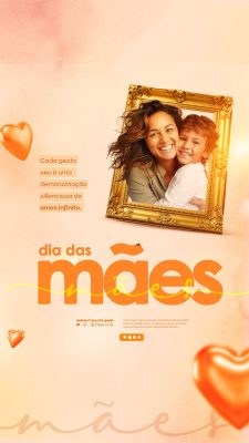 Story Feliz Dia das Mães 11 de Maio Social Media PSD Editável