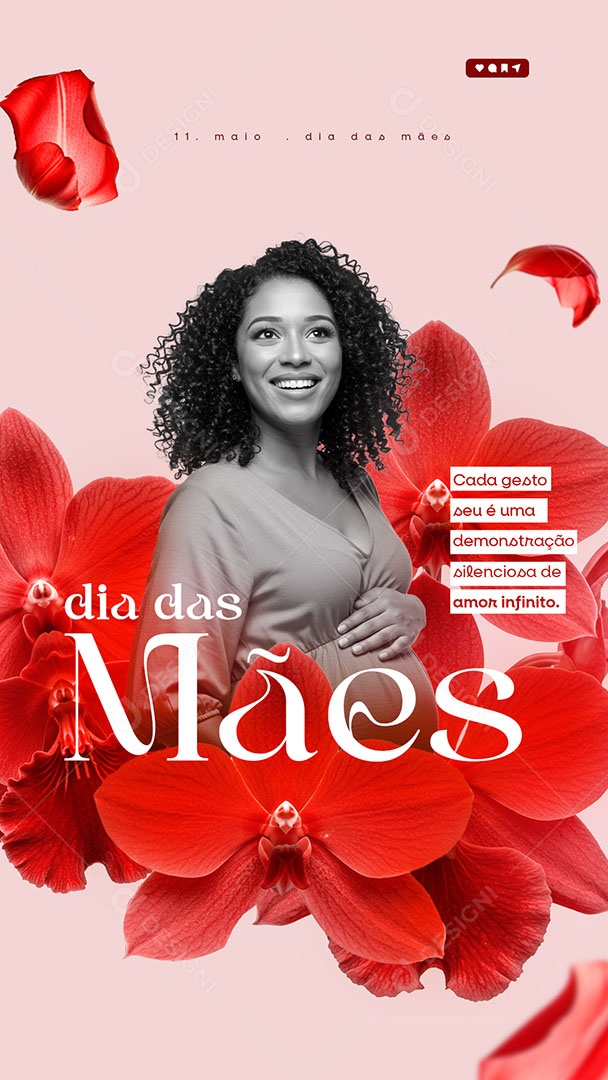 Story Feliz Dia das Mães 11 de Maio Social Media PSD Editável