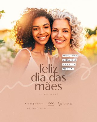 Feliz Dia das Mães 11 de Maio Social Media PSD Editável
