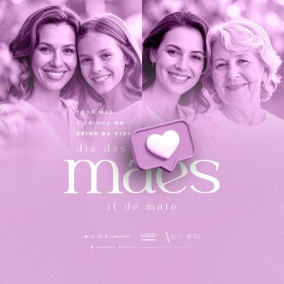 Dia das Mães 11 de Maio Social Media PSD Editável