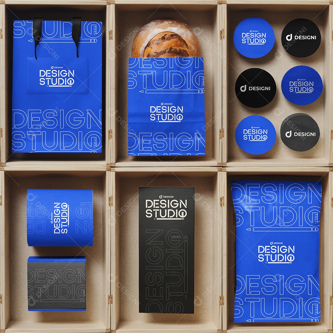 Mockup Brand Kit Padaria PSD Editável