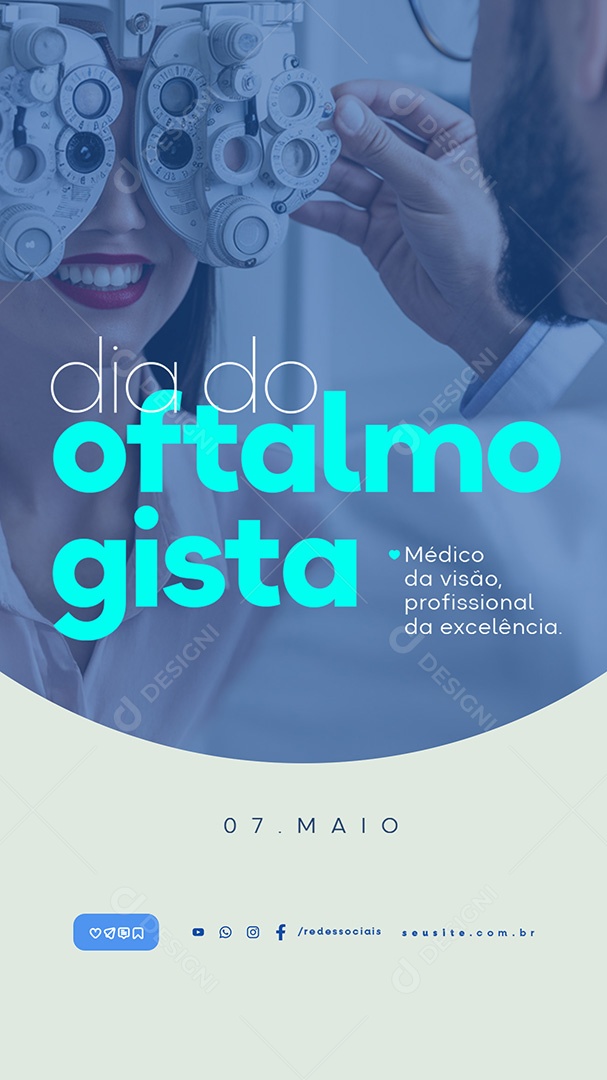 Story Dia do Oftalmologista 07 de Maio Social Media PSD Editável