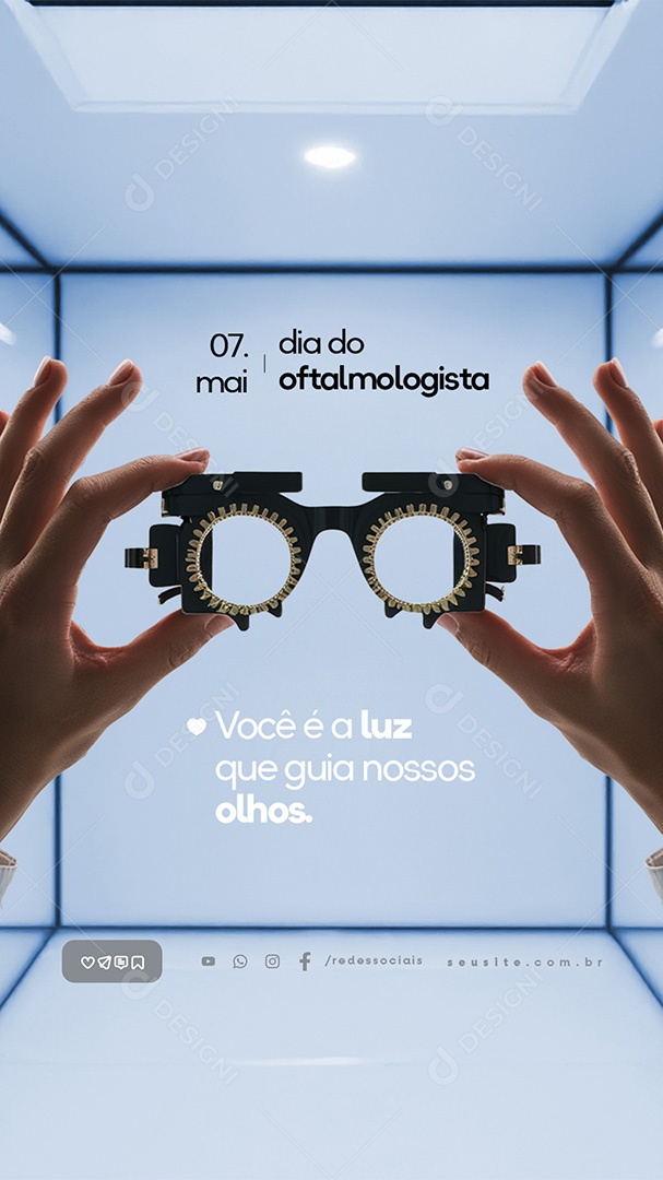 Story Dia do Oftalmologista 07 de Maio Social Media PSD Editável