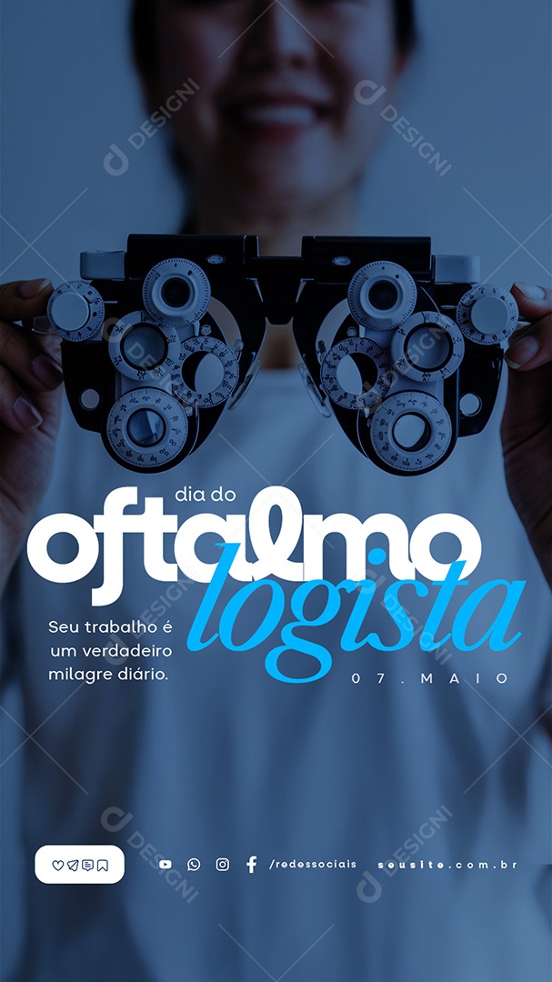 Story Dia do Oftalmologista 07 de Maio Social Media PSD Editável