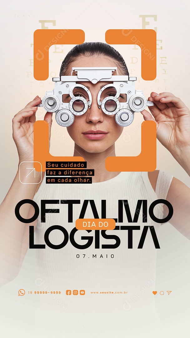 Story Dia do Oftalmologista 07 de Maio Social Media PSD Editável
