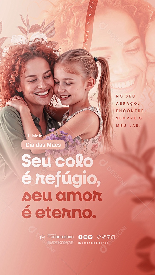 Story  Feliz Dia das Mães 11 de Maio Social Media PSD Editável