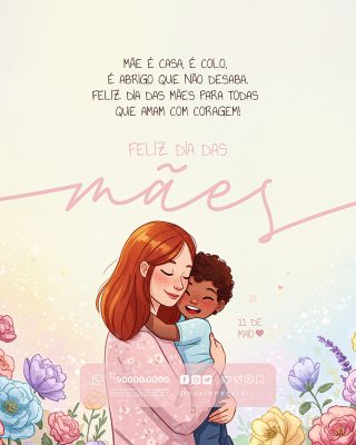 Feliz Dia das Mães 11 de Maio Social Media PSD Editável