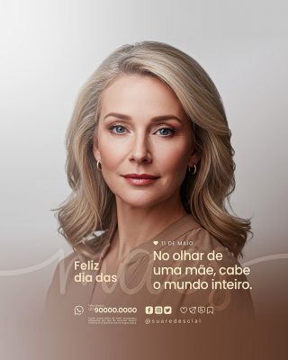 Feliz Dia das Mães 11 de Maio Social Media PSD Editável