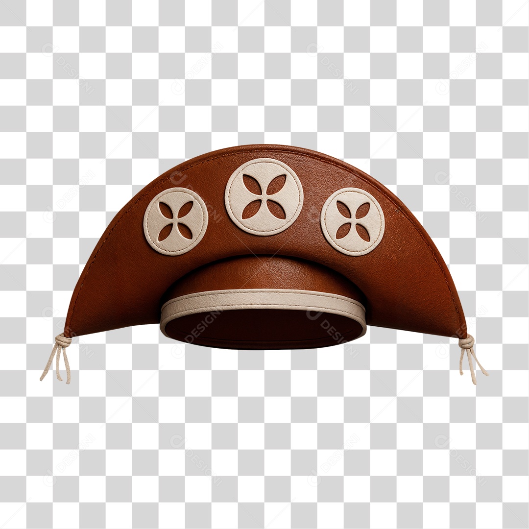 chapéu de Cangaceiro Decoração São João PNG Transparente
