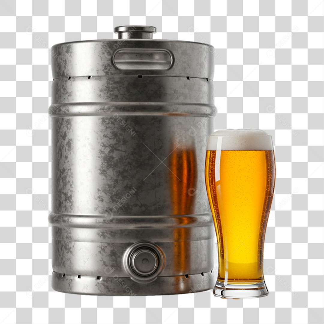 Barril de Cerveja PNG Transparente