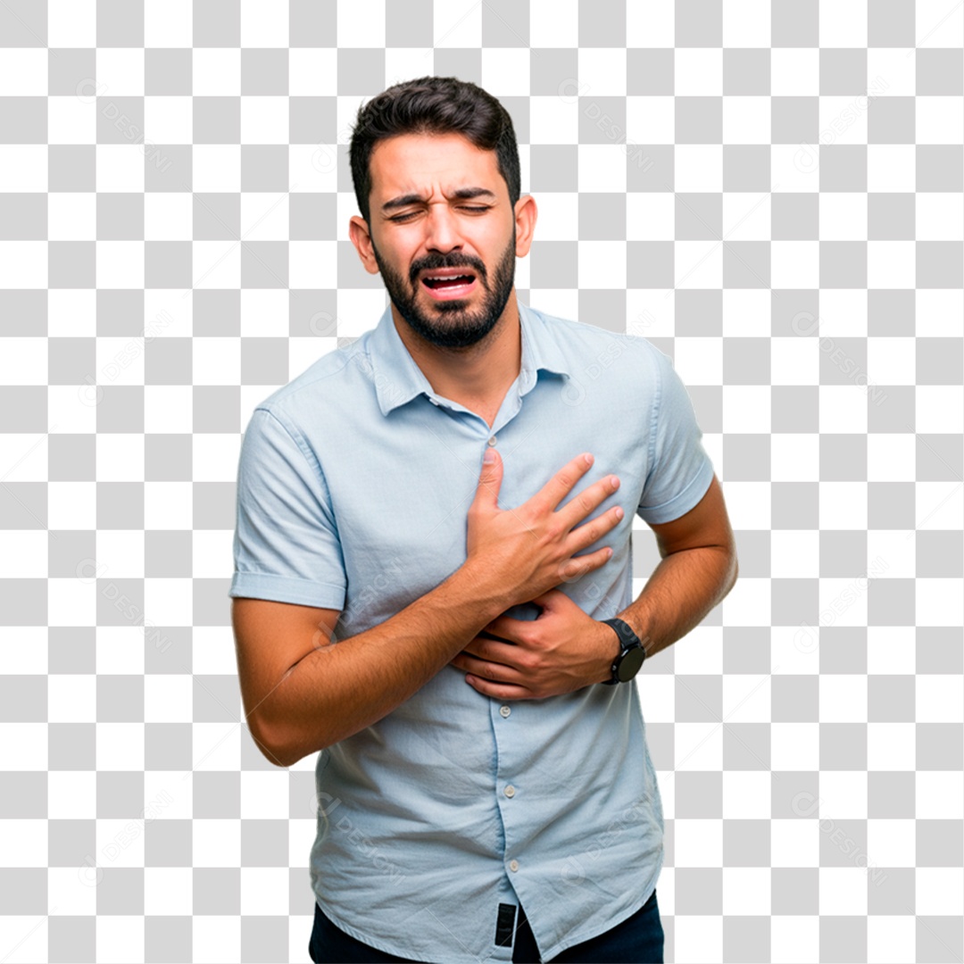 Man with Heartache Transparent PNG