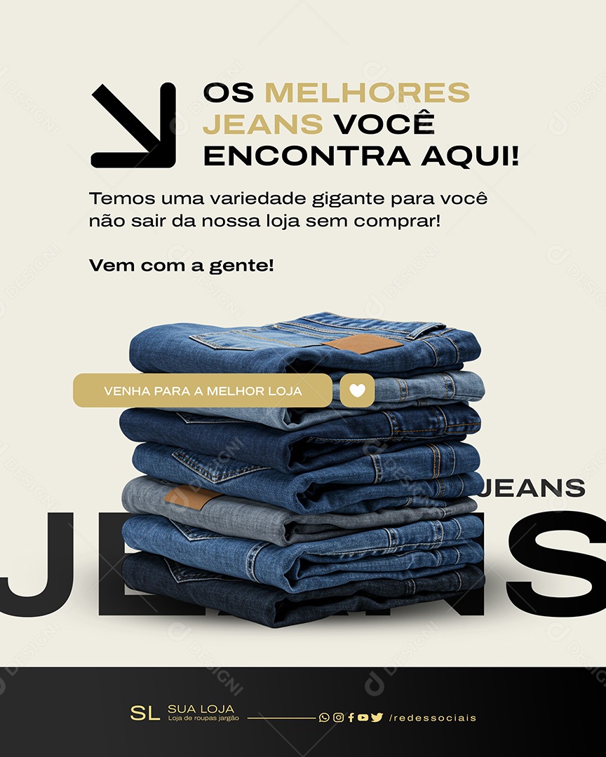 Loja de Moda Feminina Social Mídia PSD Editável