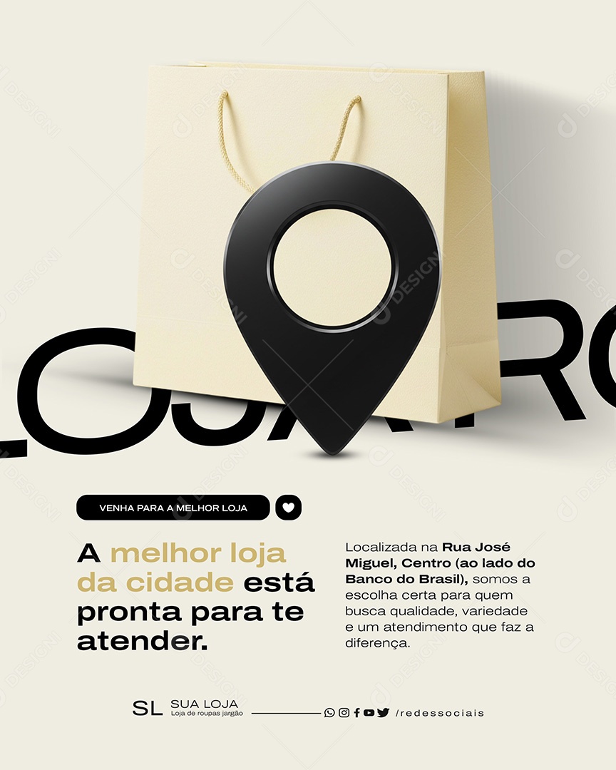 Loja de Moda Feminina Social Mídia PSD Editável