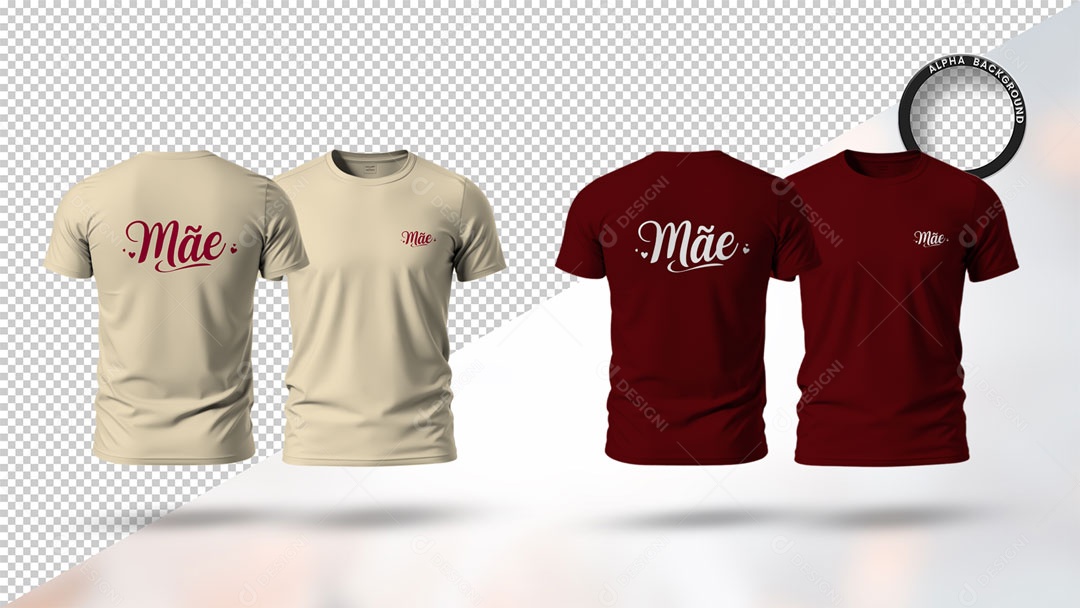 Mockup de Camisate Dia das Mães PSD Editável