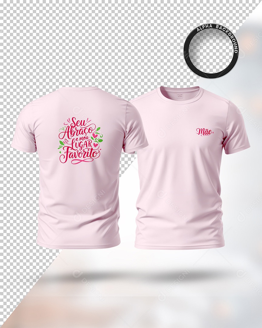 Mockup de Camisate Dia das Mães PSD Editável