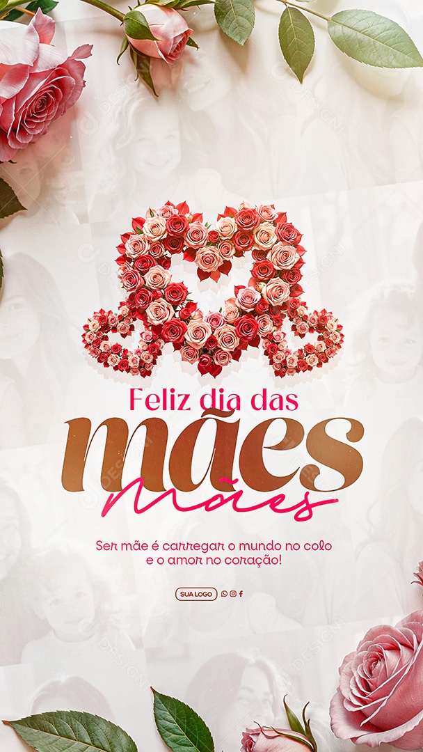 Story Feliz Dia das Mães 11 de Maio Social Media PSD Editável