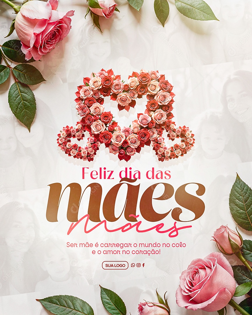Feliz Dia das Mães 11 de Maio Social Media PSD Editável