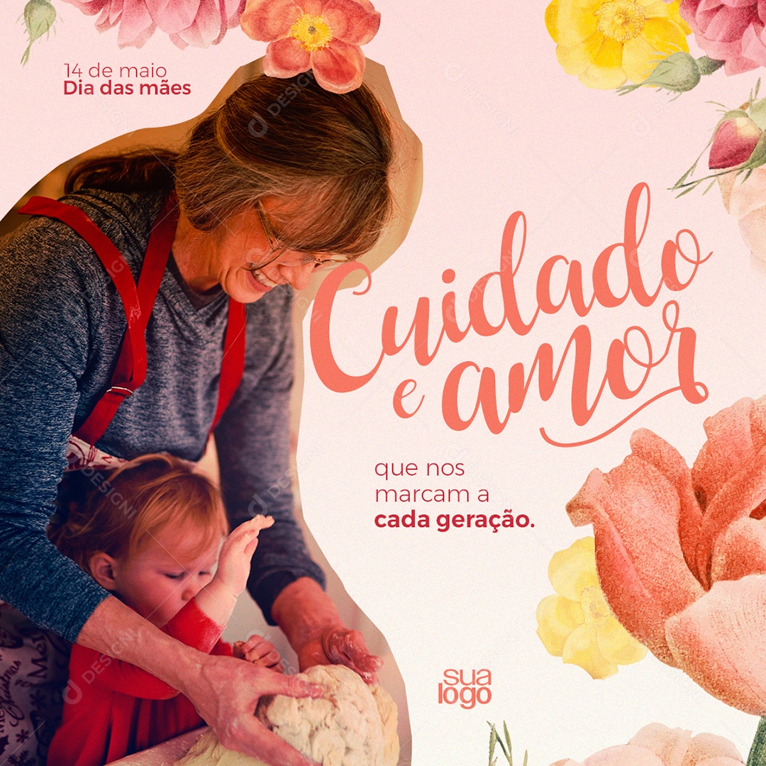 Feliz Dia Das Mães Social Media PSD Editável
