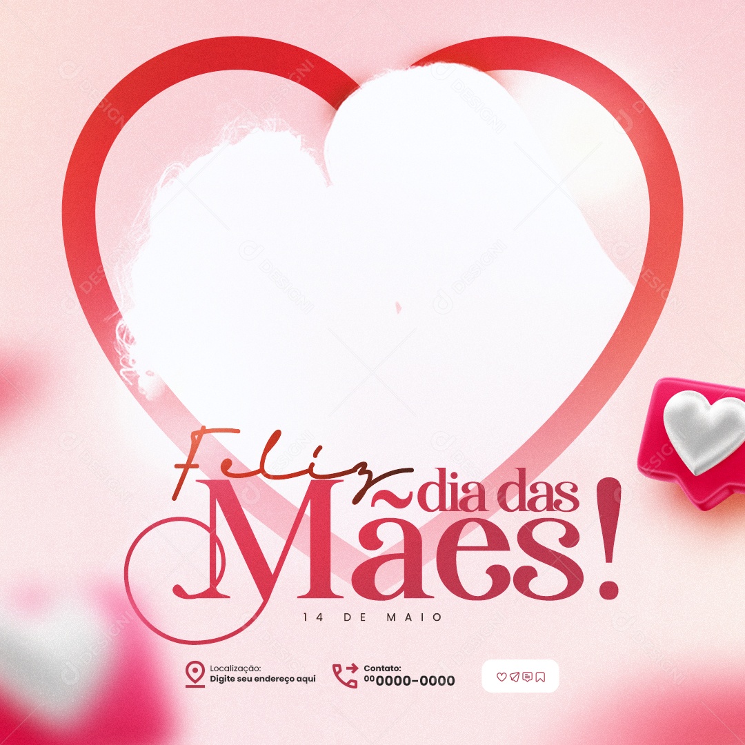 Feliz Dia Das Mães 12 de Maio Social Media PSD Editável