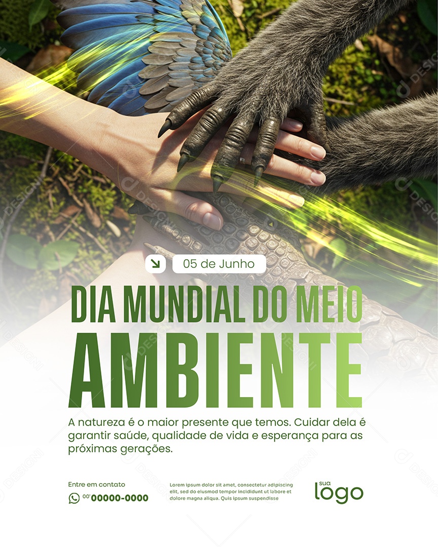 05 de Junho Dia Mundial Do Meio Ambiente Social Media PSD Editável