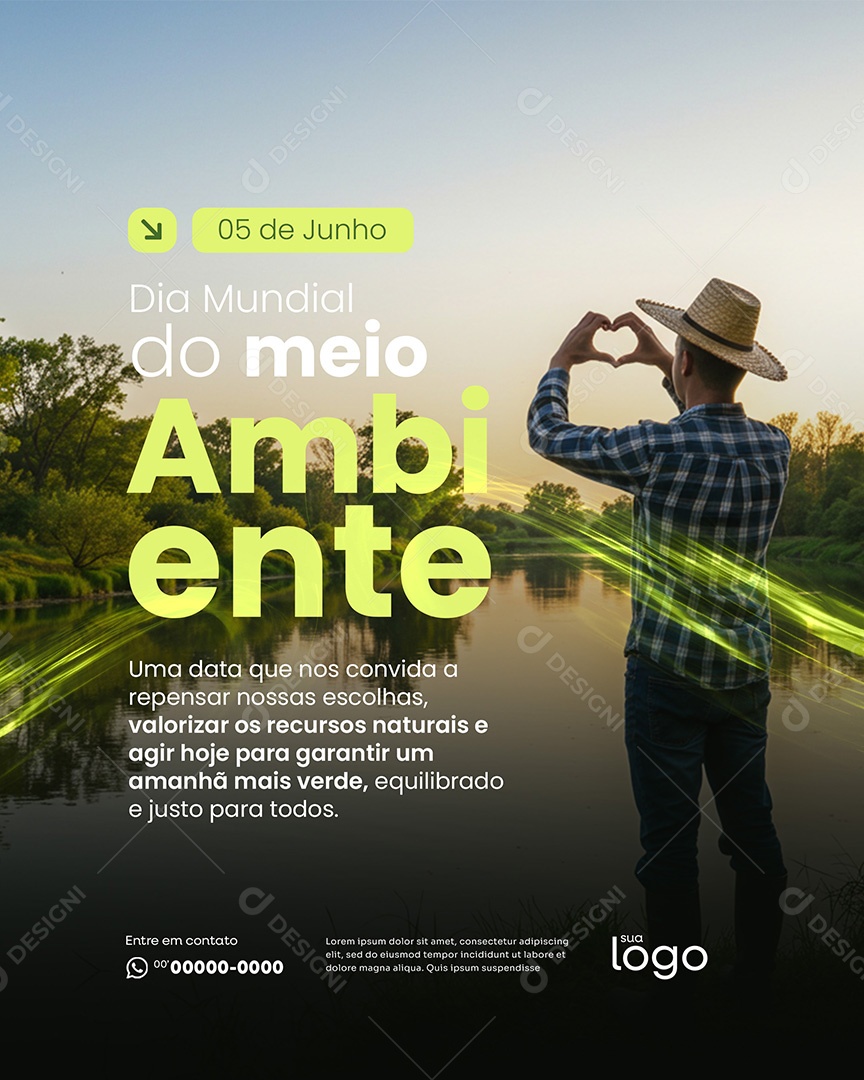 05 de Junho Dia Mundial Do Meio Ambiente Social Media PSD Editável