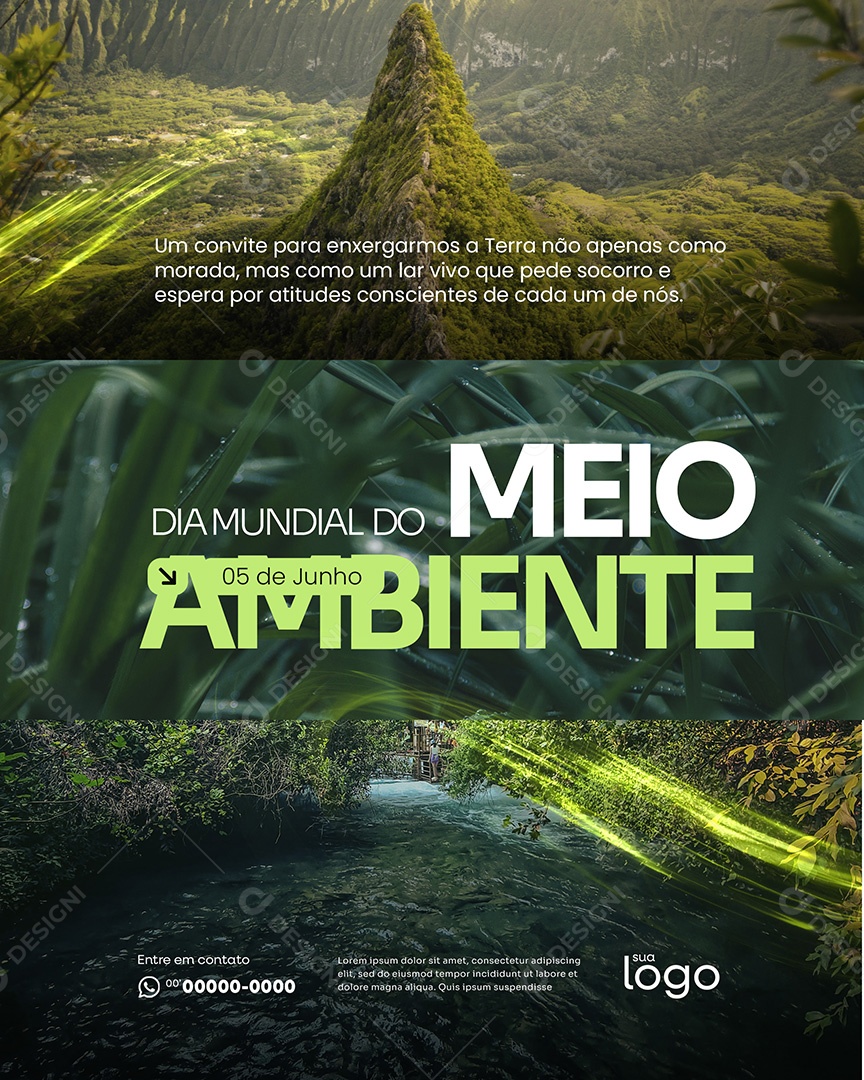 05 de Junho Dia Mundial Do Meio Ambiente Social Media PSD Editável