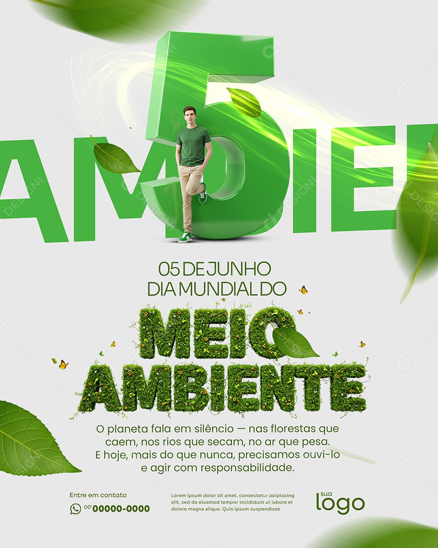 05 de Junho Dia Mundial Do Meio Ambiente Social Media PSD Editável