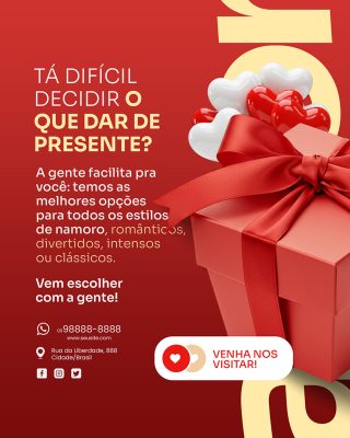 Anuncio dia Dos Namorados Social Media PSD Editável