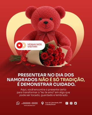 Anuncio dia Dos Namorados Social Media PSD Editável