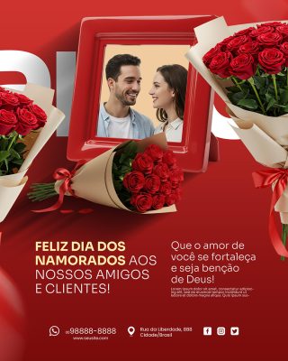 Anuncio dia Dos Namorados Social Media PSD Editável