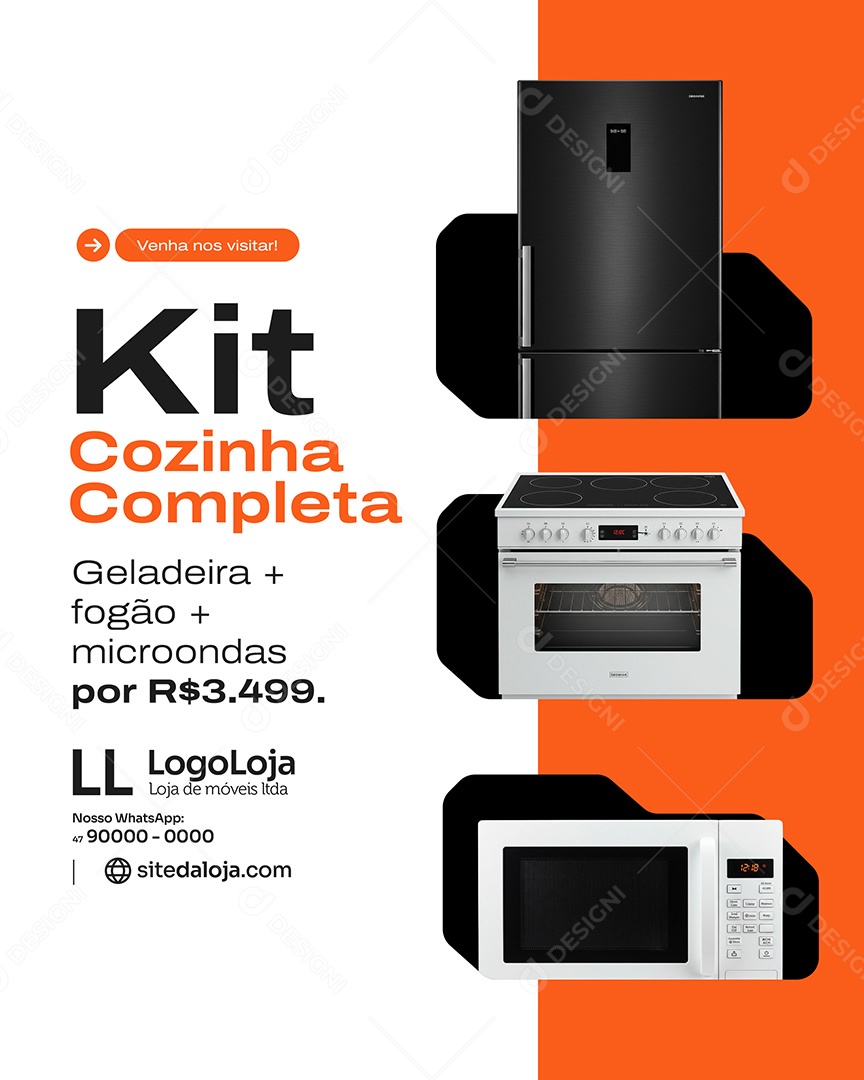 Loja de Mòveis Social Media PSD Editável