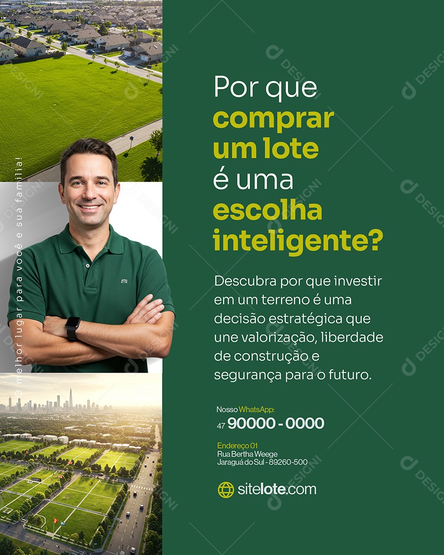 Loteamento Social Media PSD Editável