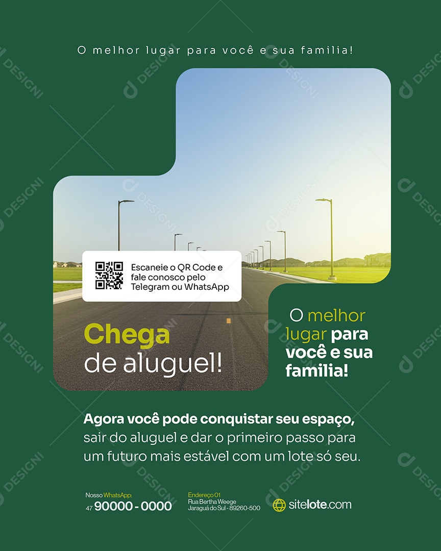 Loteamento Social Media PSD Editável