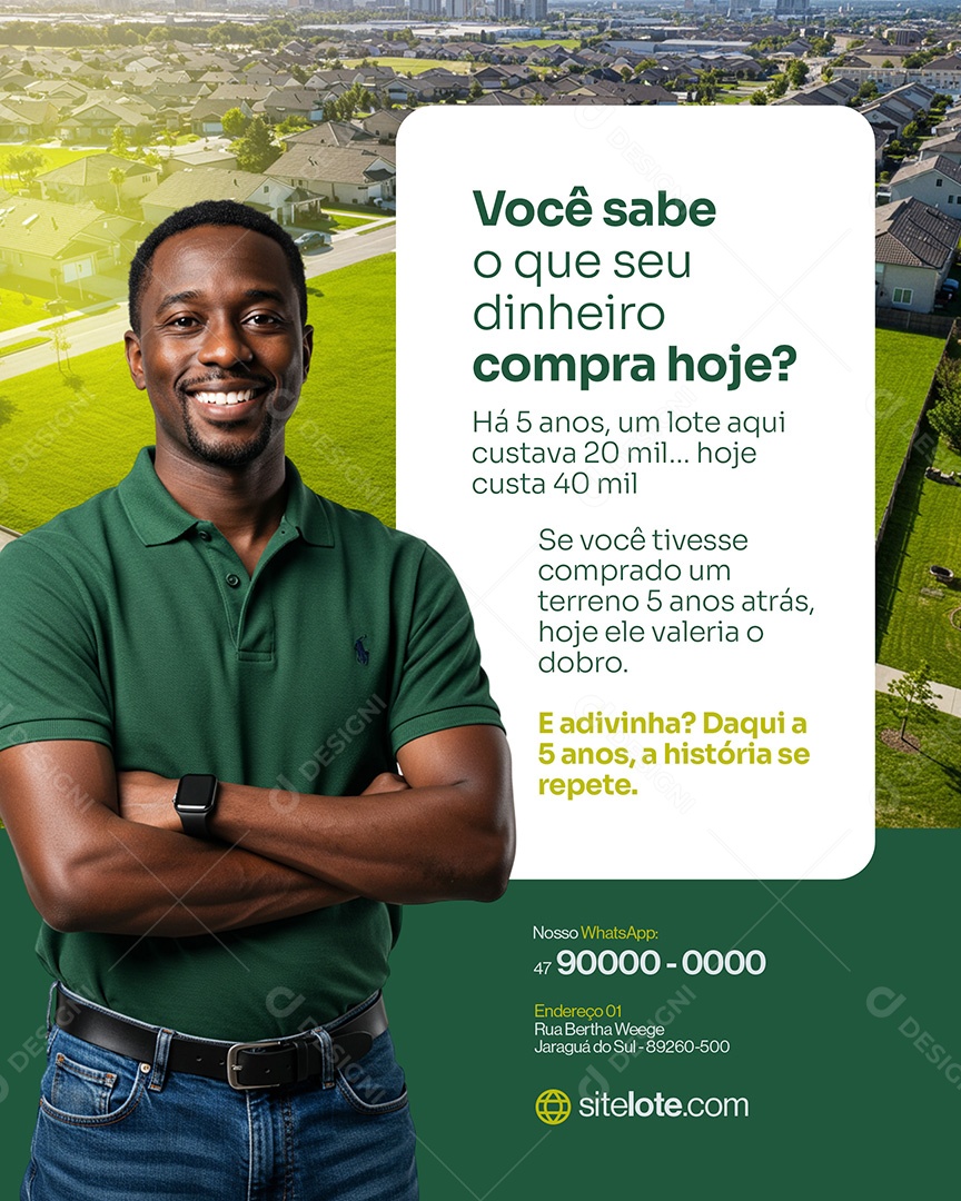 Loteamento Social Media PSD Editável