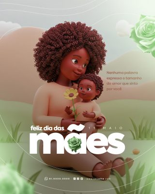 Feliz Dia das Mães 11 de Maio Social Media PSD Editável